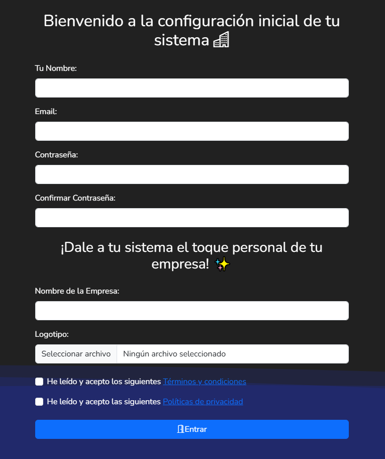 Setup inicial